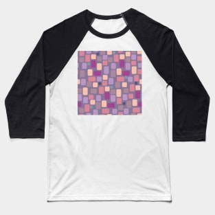 cream and purple rectangles Baseball T-Shirt